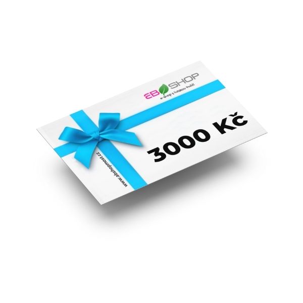 Dárkový certifikát 3000 Kč